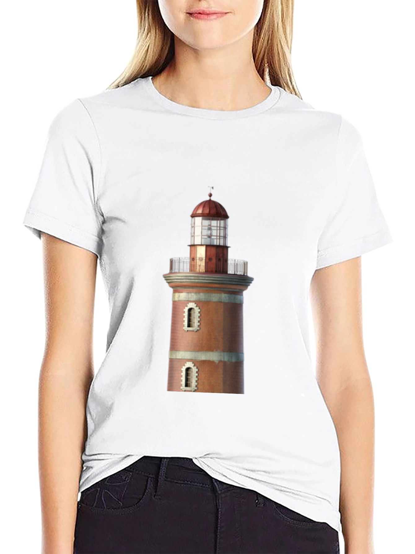 Lighthouse Graphic Tee - Coastal Style