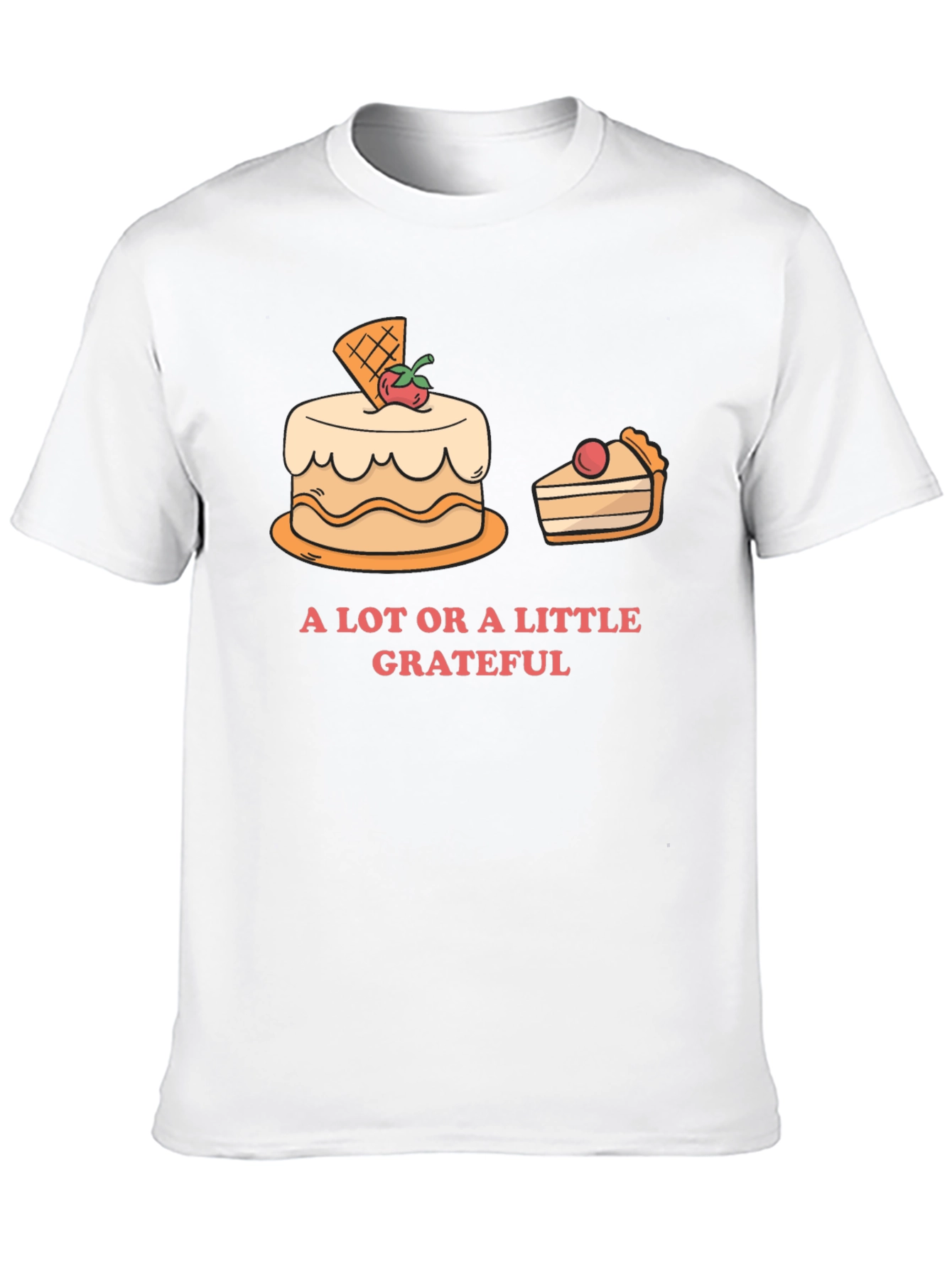 Grateful T-Shirt with Cake Graphic