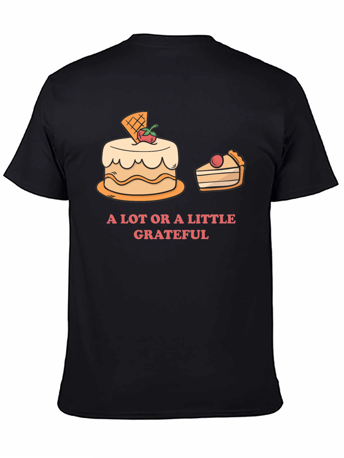 Grateful T-Shirt with Cake Graphic