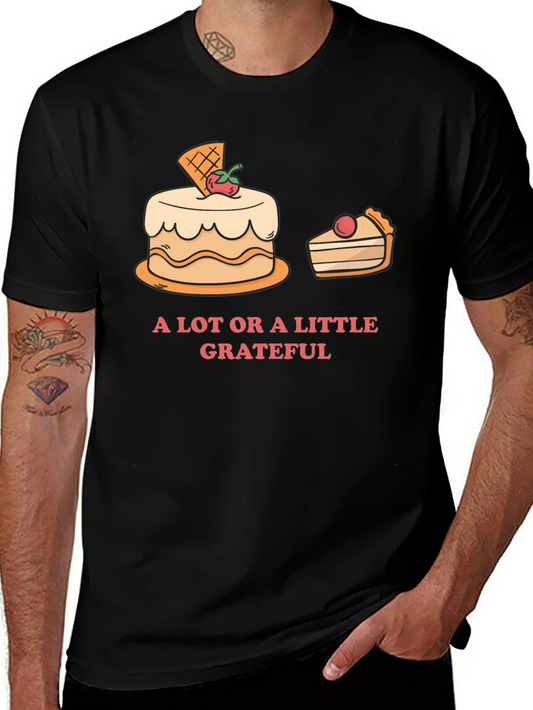 Grateful T-Shirt with Cake Graphic