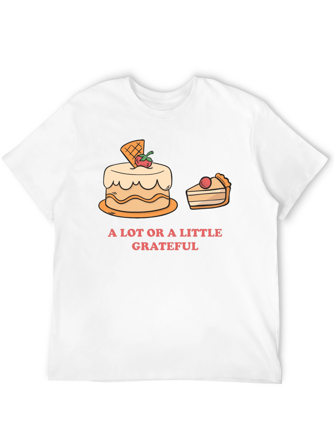 Grateful T-Shirt with Cake Graphic