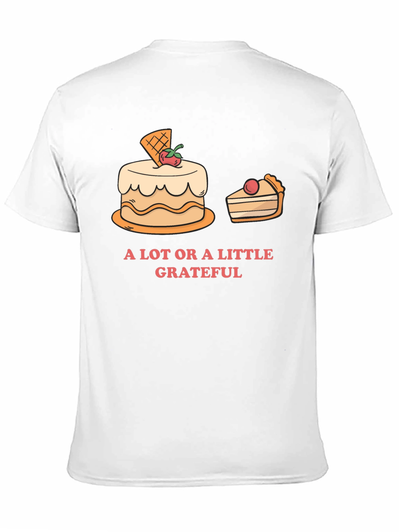 Grateful T-Shirt with Cake Graphic