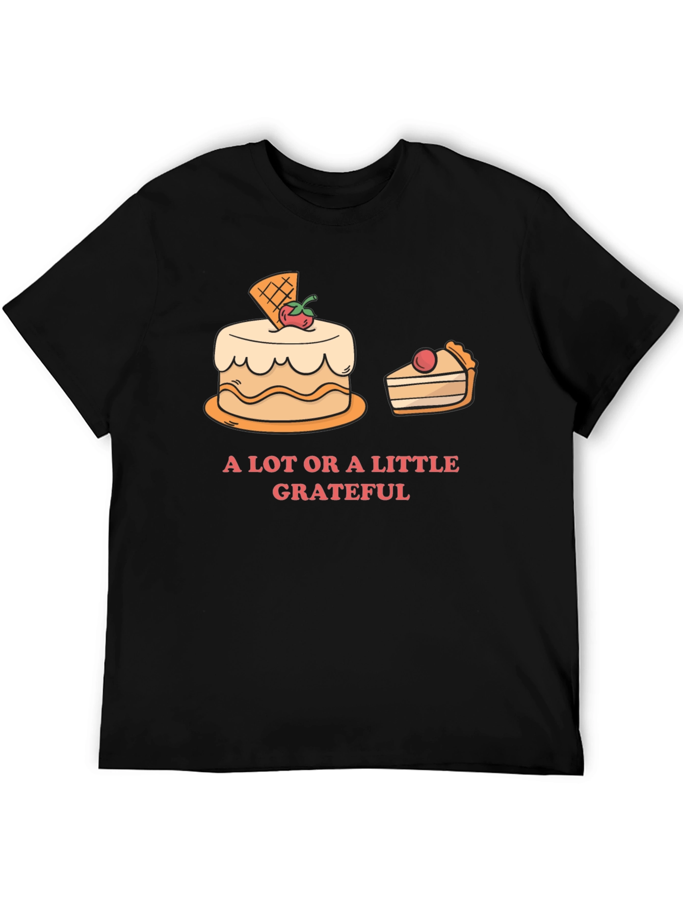 Grateful T-Shirt with Cake Graphic