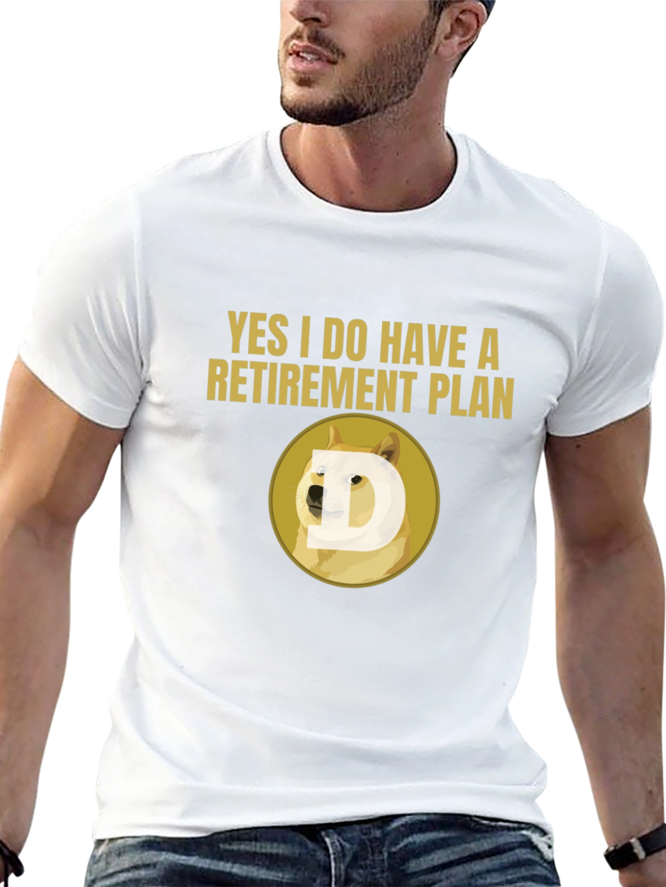 Doge Retirement Plan Black T-Shirt