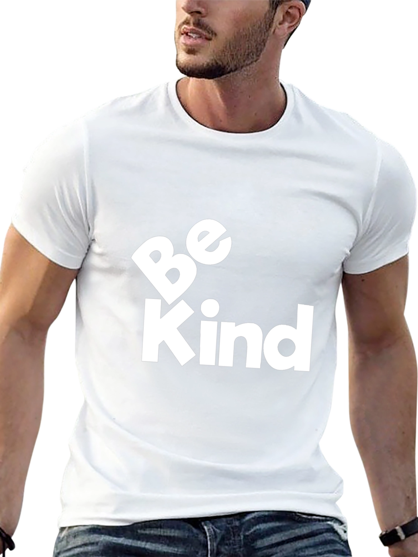 Be Kind Graphic Tee - Black Cotton Comfort