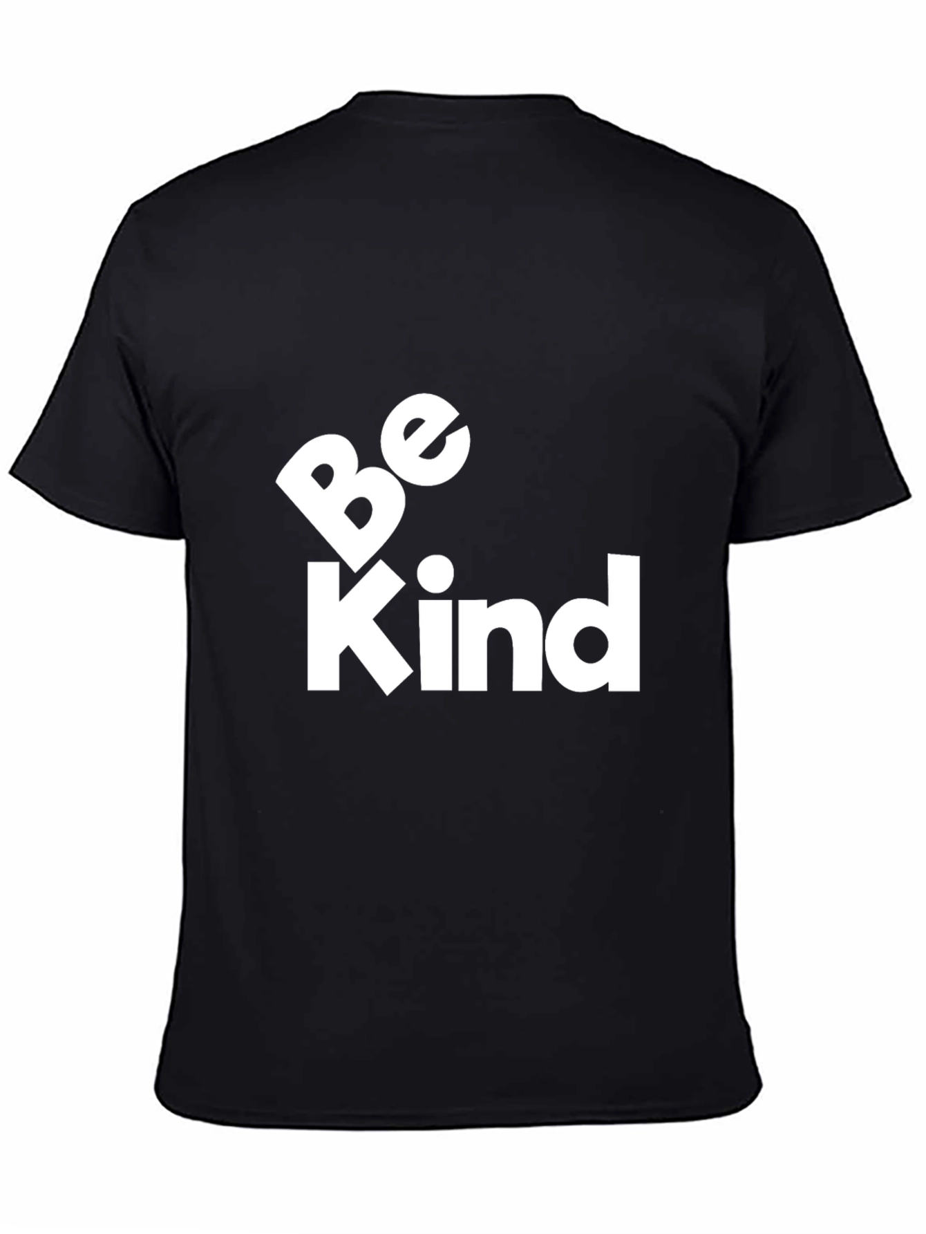 Be Kind Graphic Tee - Black Cotton Comfort