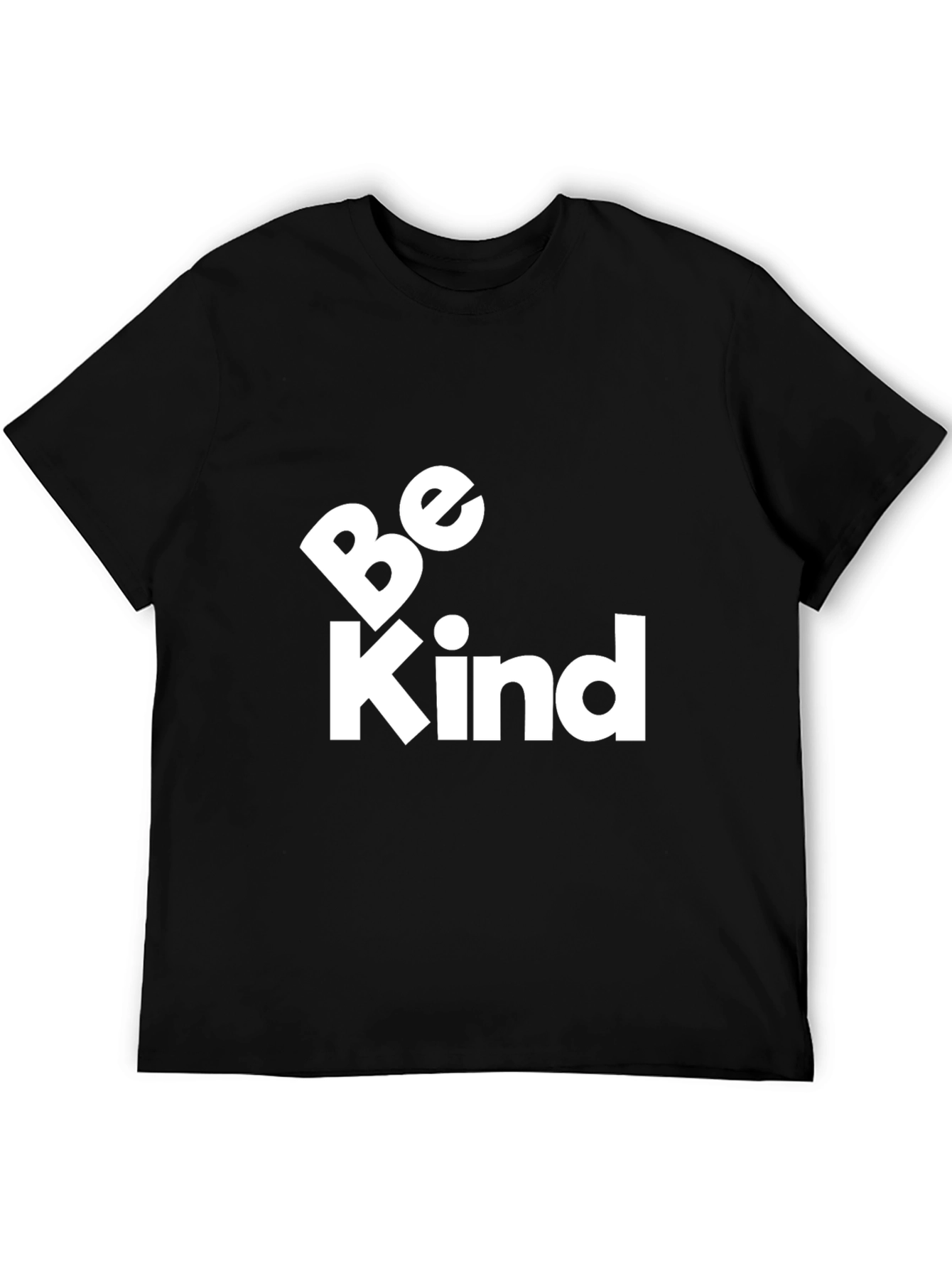 Be Kind Graphic Tee - Black Cotton Comfort