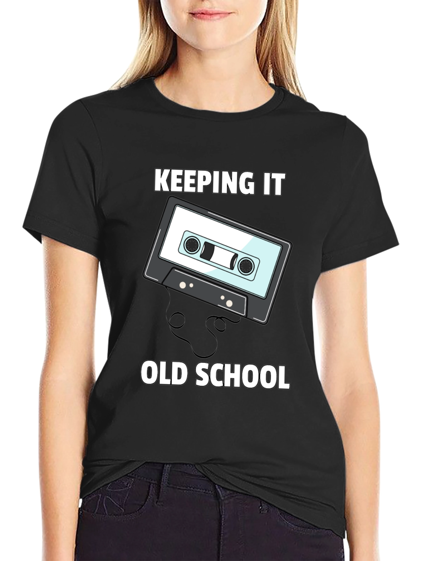 Keeping It Old School Cassette Tape Graphic Tee