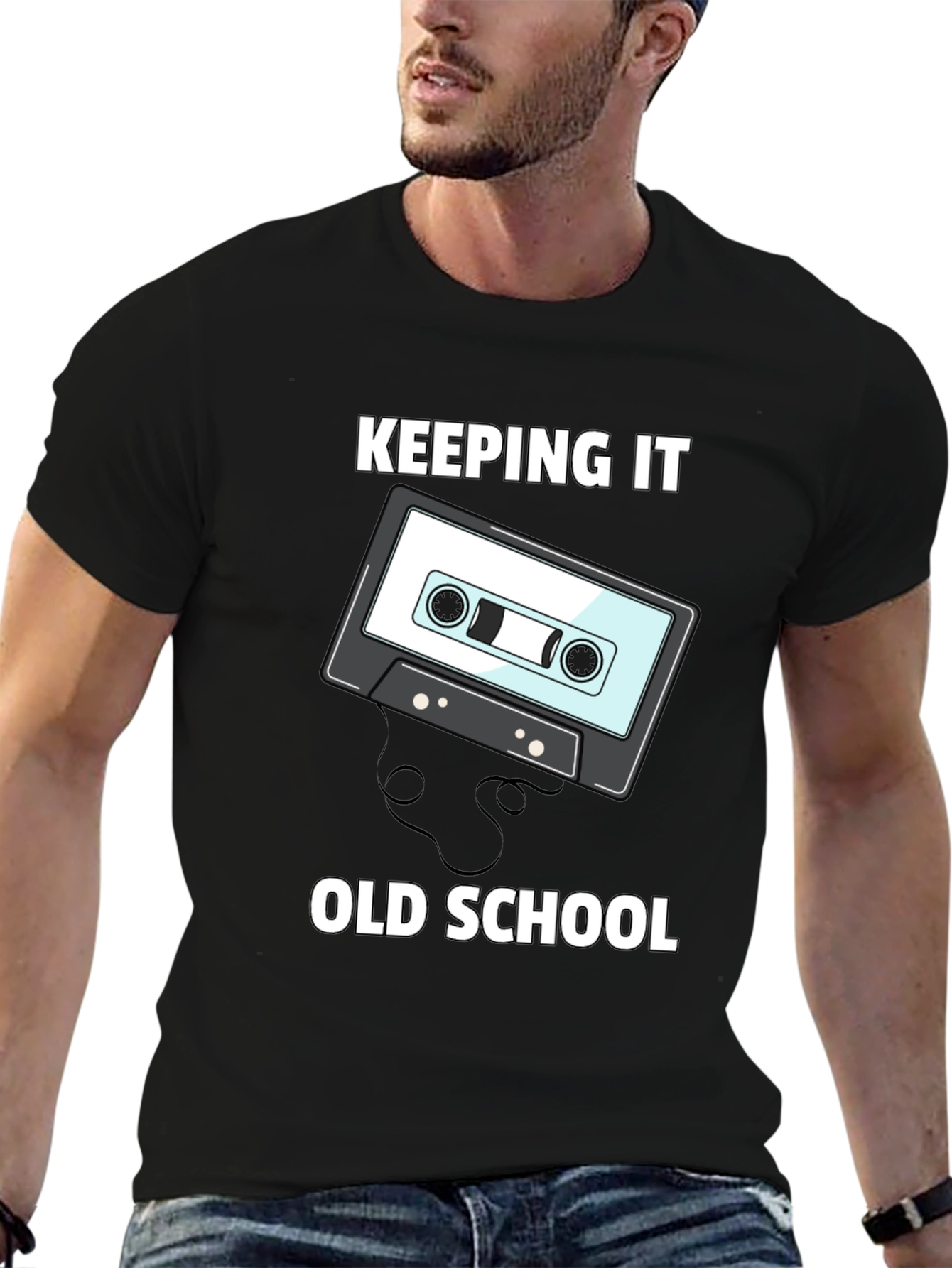 Keeping It Old School Cassette Tape Graphic Tee