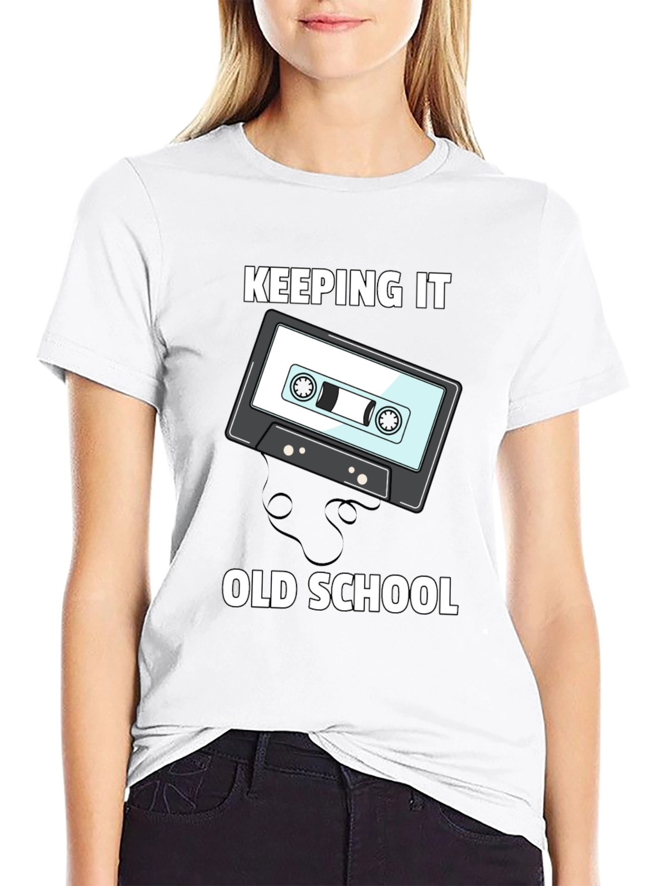 Keeping It Old School Cassette Tape Graphic Tee