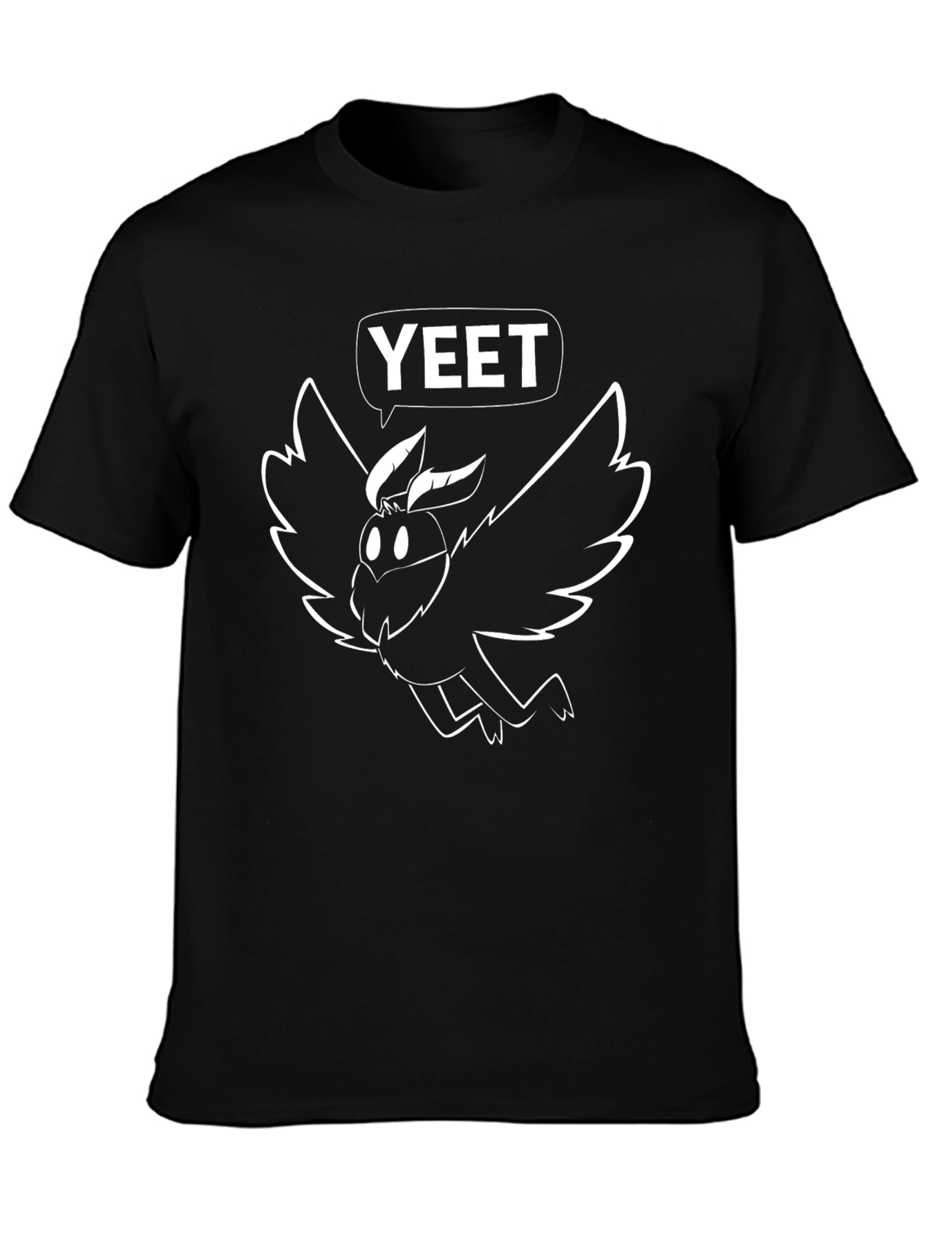 Yeet Moth T-Shirt - Black Cotton Tee