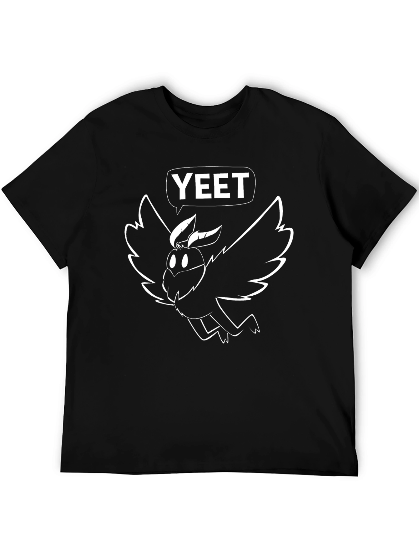 Yeet Moth T-Shirt - Black Cotton Tee