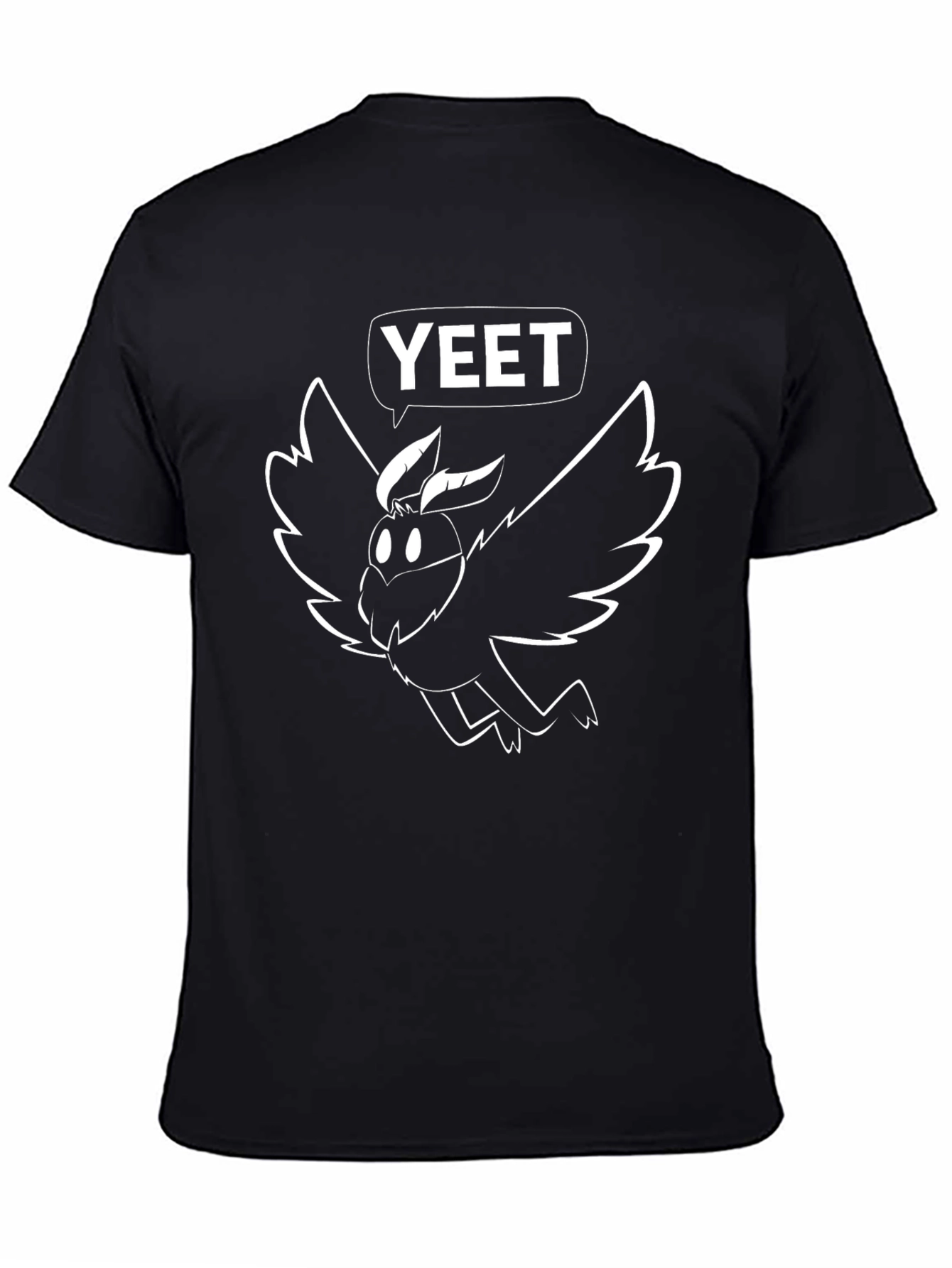 Yeet Moth T-Shirt - Black Cotton Tee