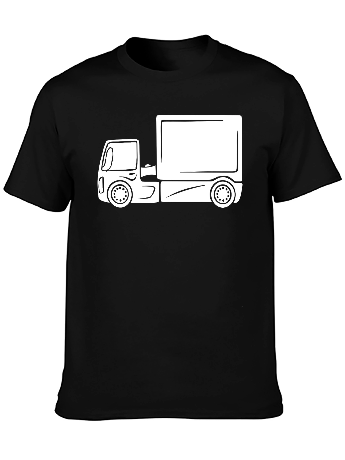 Truck Graphic Tee - Black Cotton Blend
