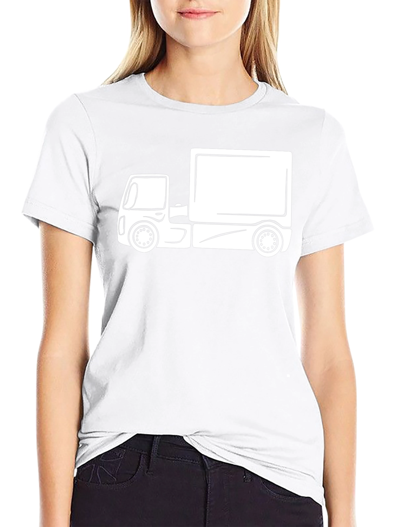 Truck Graphic Tee - Black Cotton Blend