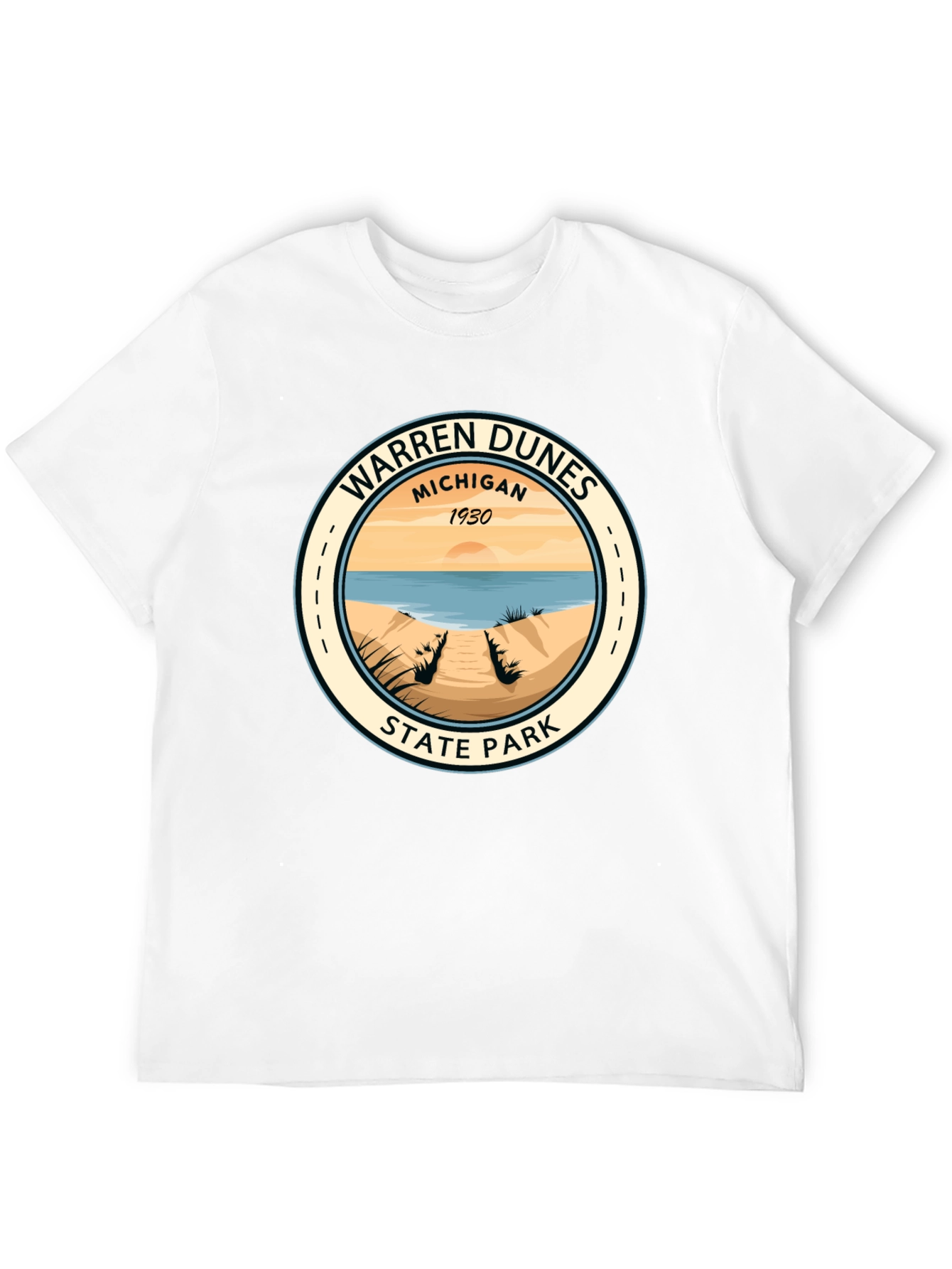 Warren Dunes State Park Black T-Shirt