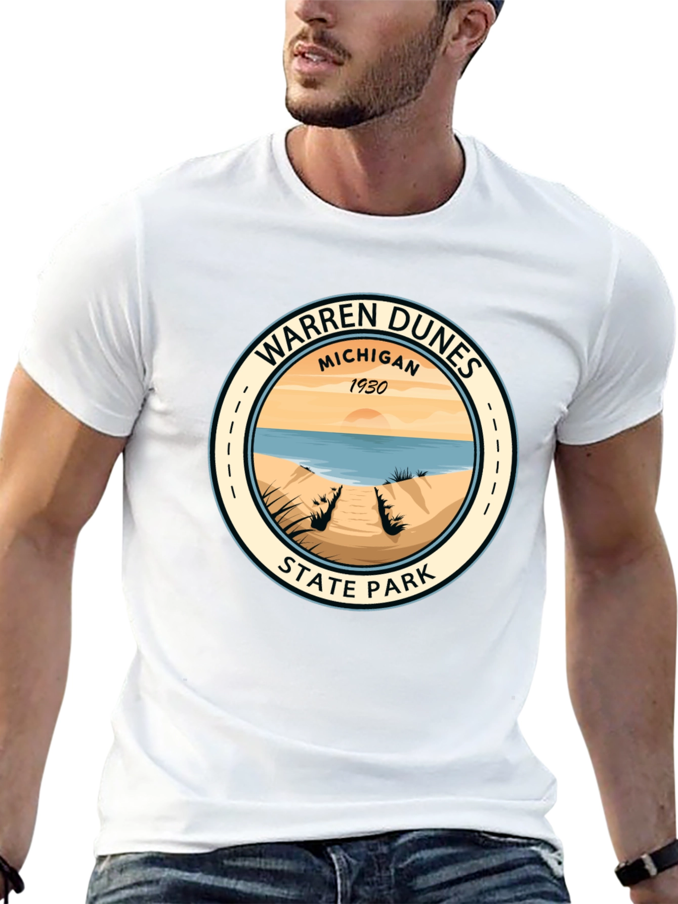 Warren Dunes State Park Black T-Shirt