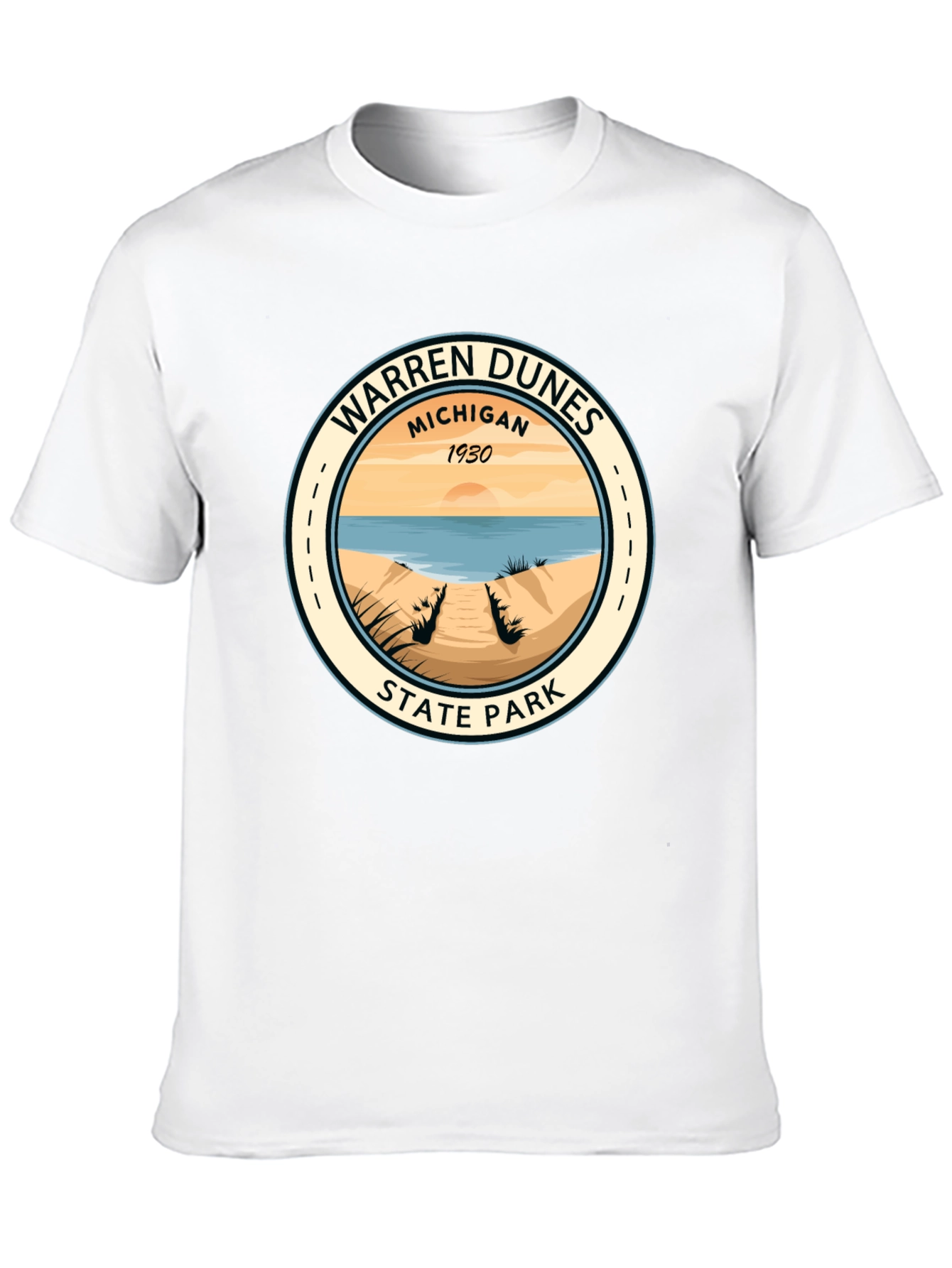 Warren Dunes State Park Black T-Shirt