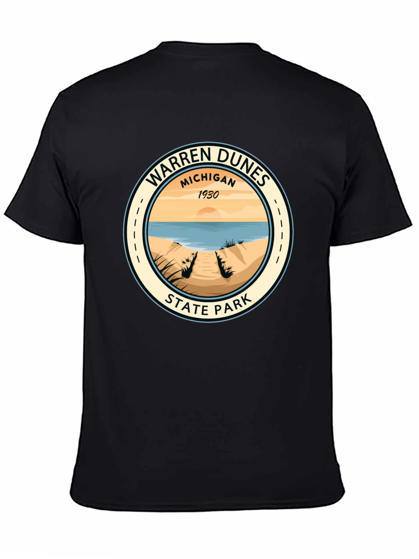Warren Dunes State Park Black T-Shirt