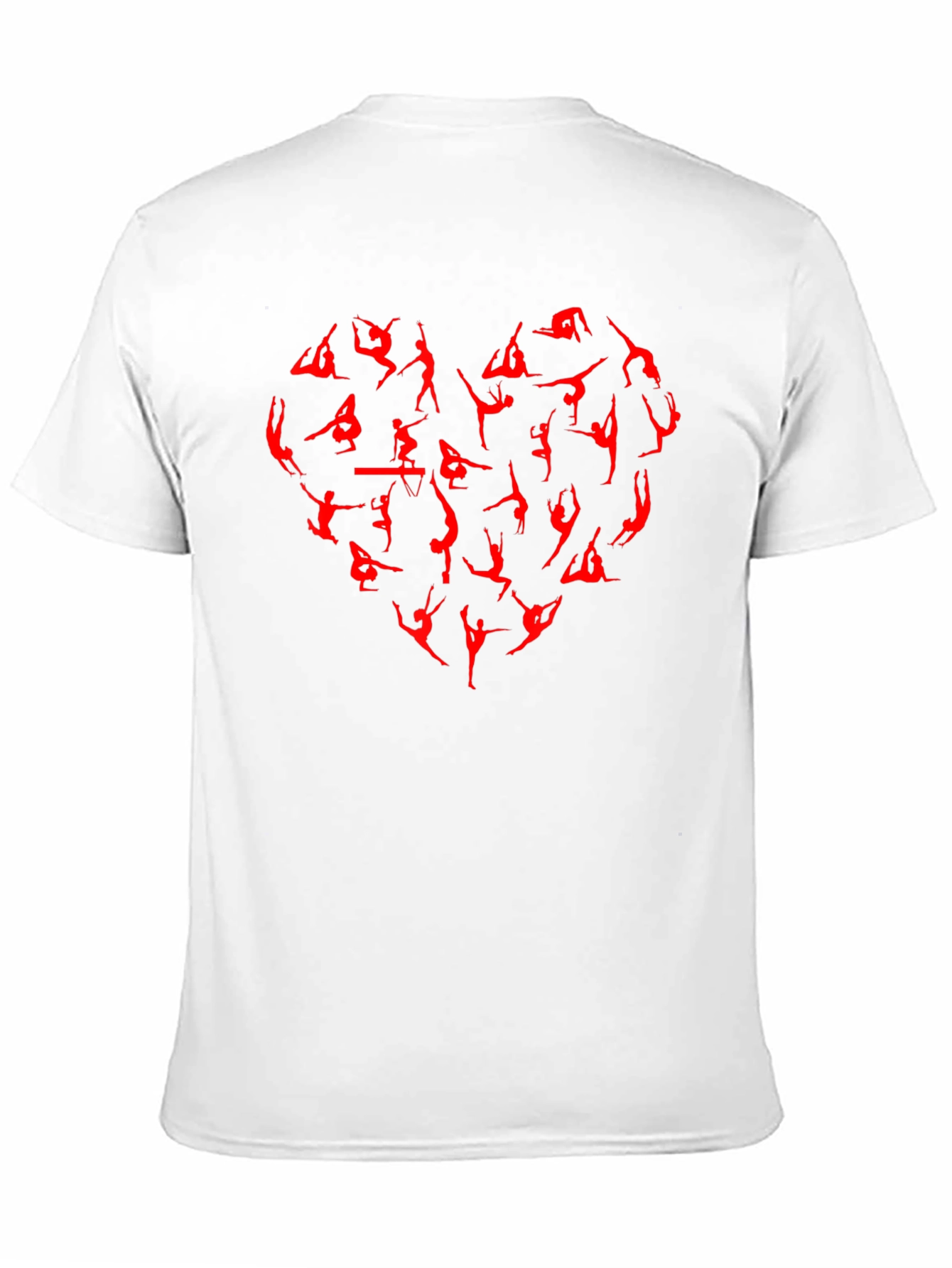 Gymnastics Heart T-Shirt - Black