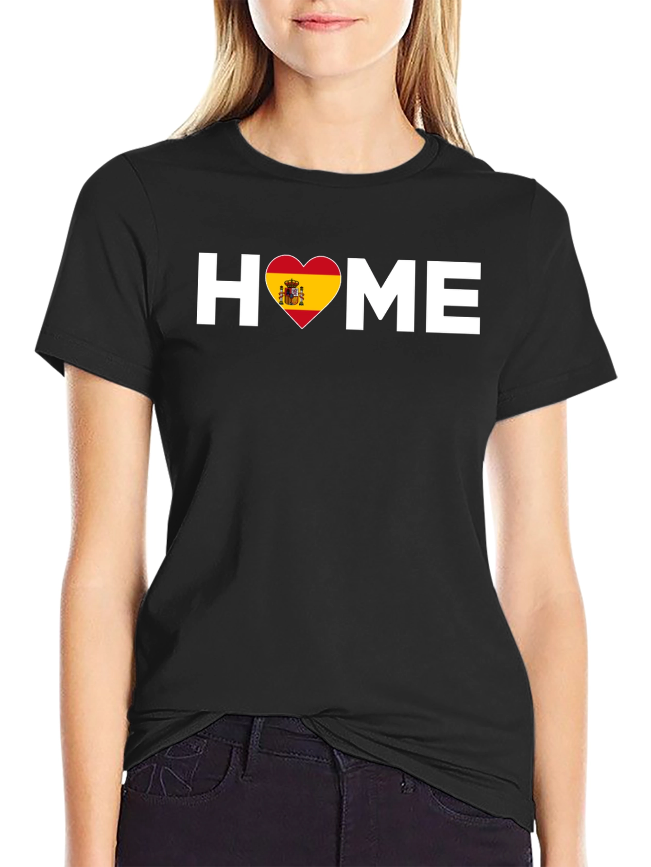 Spain Heart Home T-Shirt - Spanish Pride Tee