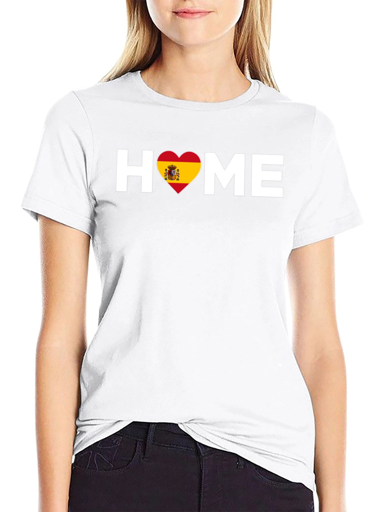 Spain Heart Home T-Shirt - Spanish Pride Tee