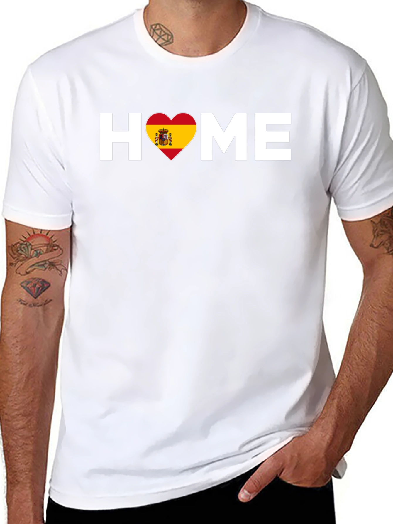 Spain Heart Home T-Shirt - Spanish Pride Tee