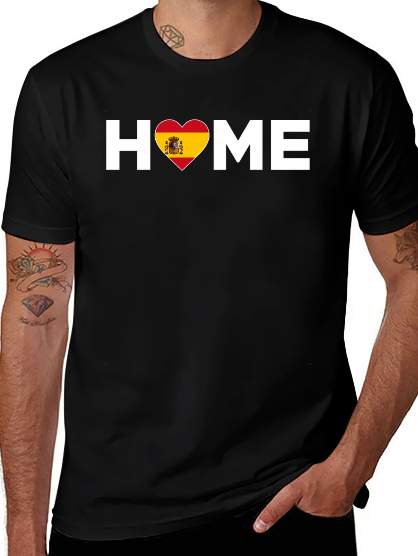 Spain Heart Home T-Shirt - Spanish Pride Tee