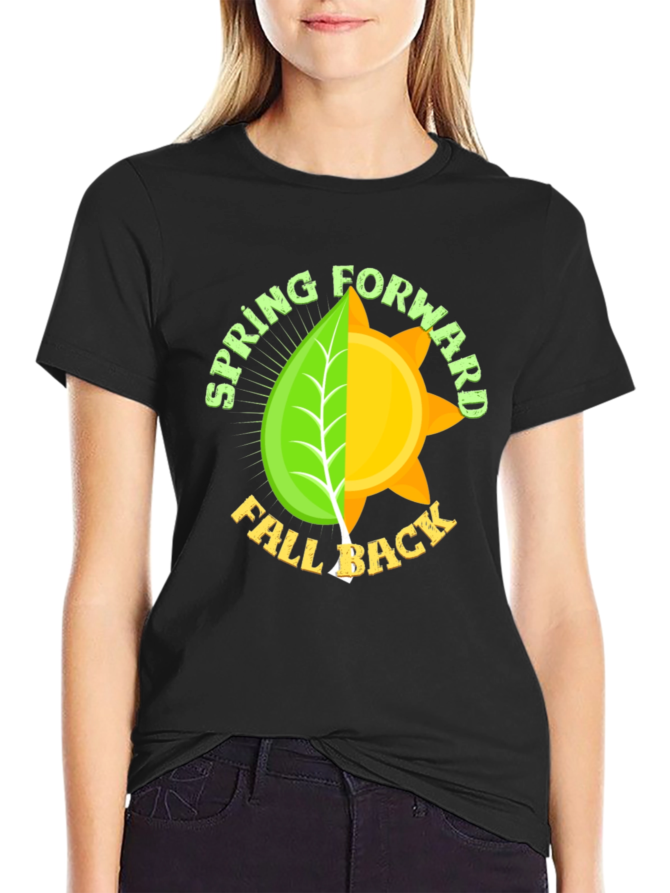 Spring Forward Fall Back Graphic T-Shirt