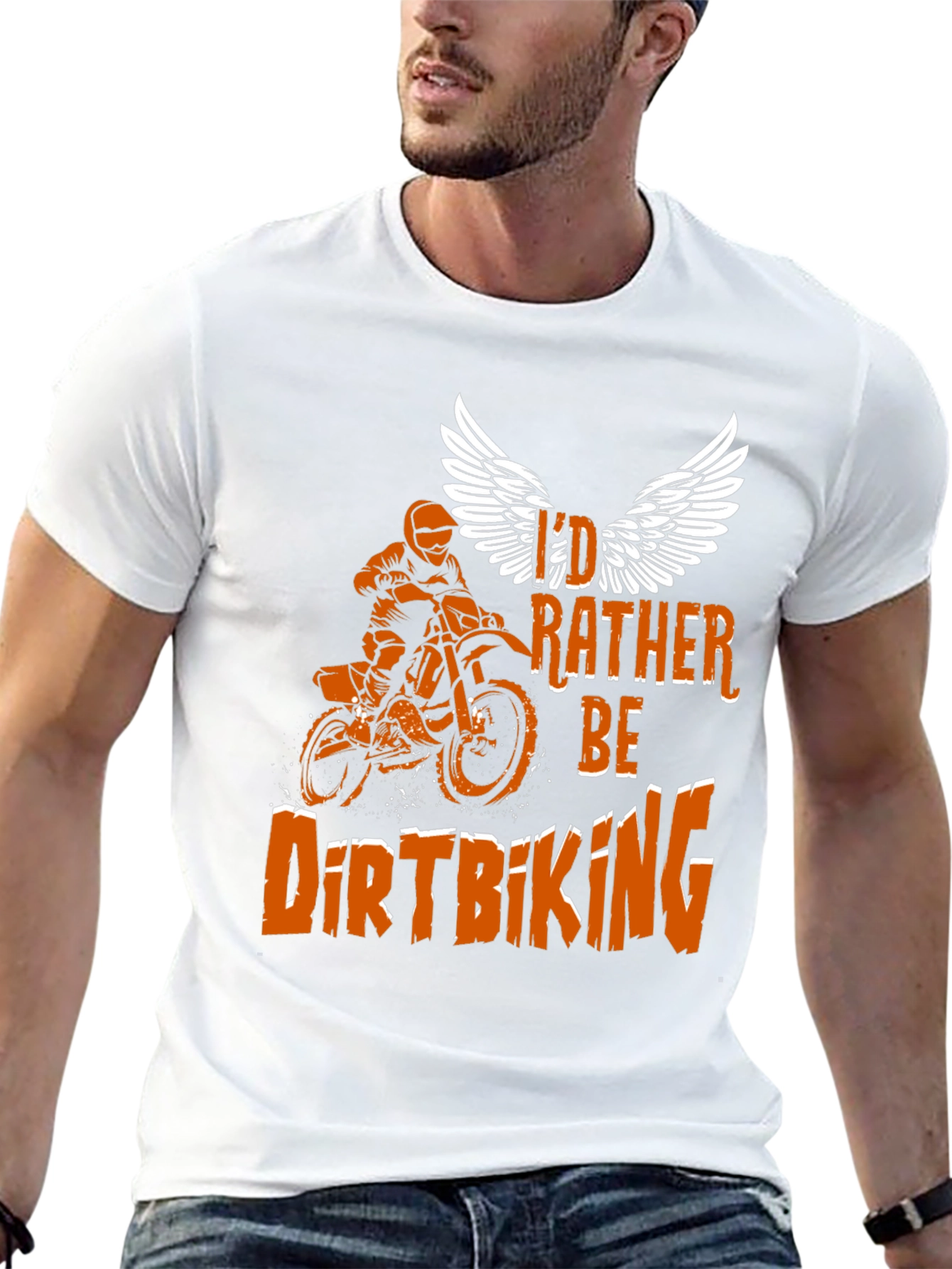 Dirt Biking T-Shirt - Id Rather Be Riding