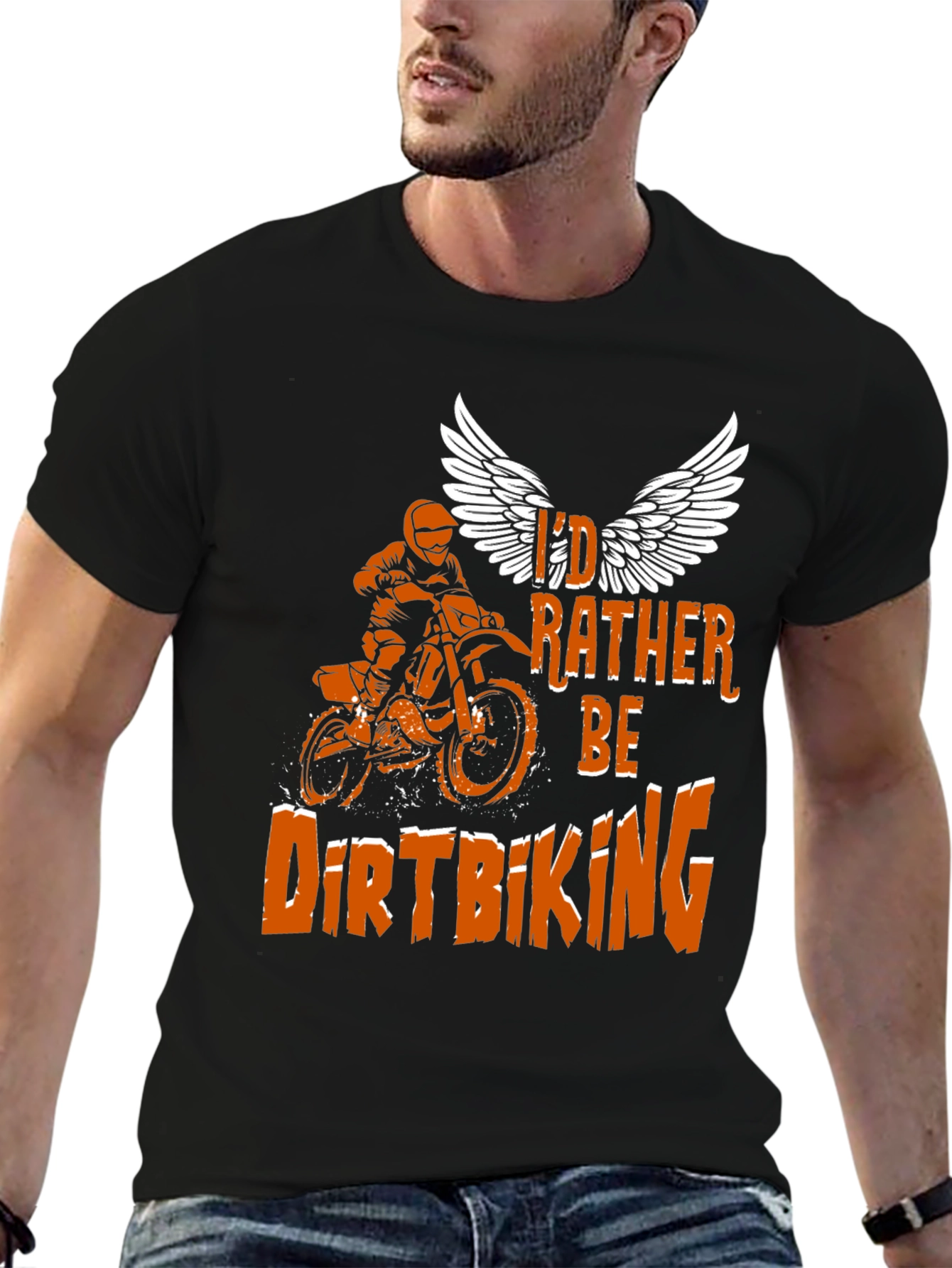 Dirt Biking T-Shirt - Id Rather Be Riding