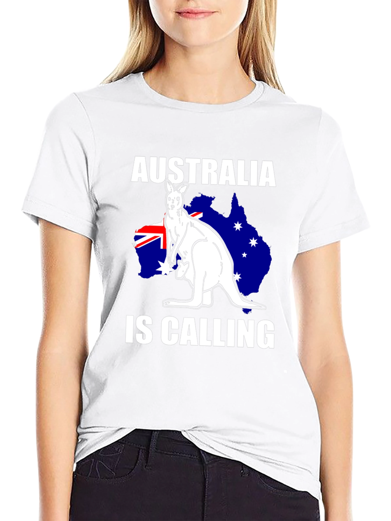 Australia Is Calling T-Shirt Kangaroo Aussie Pride