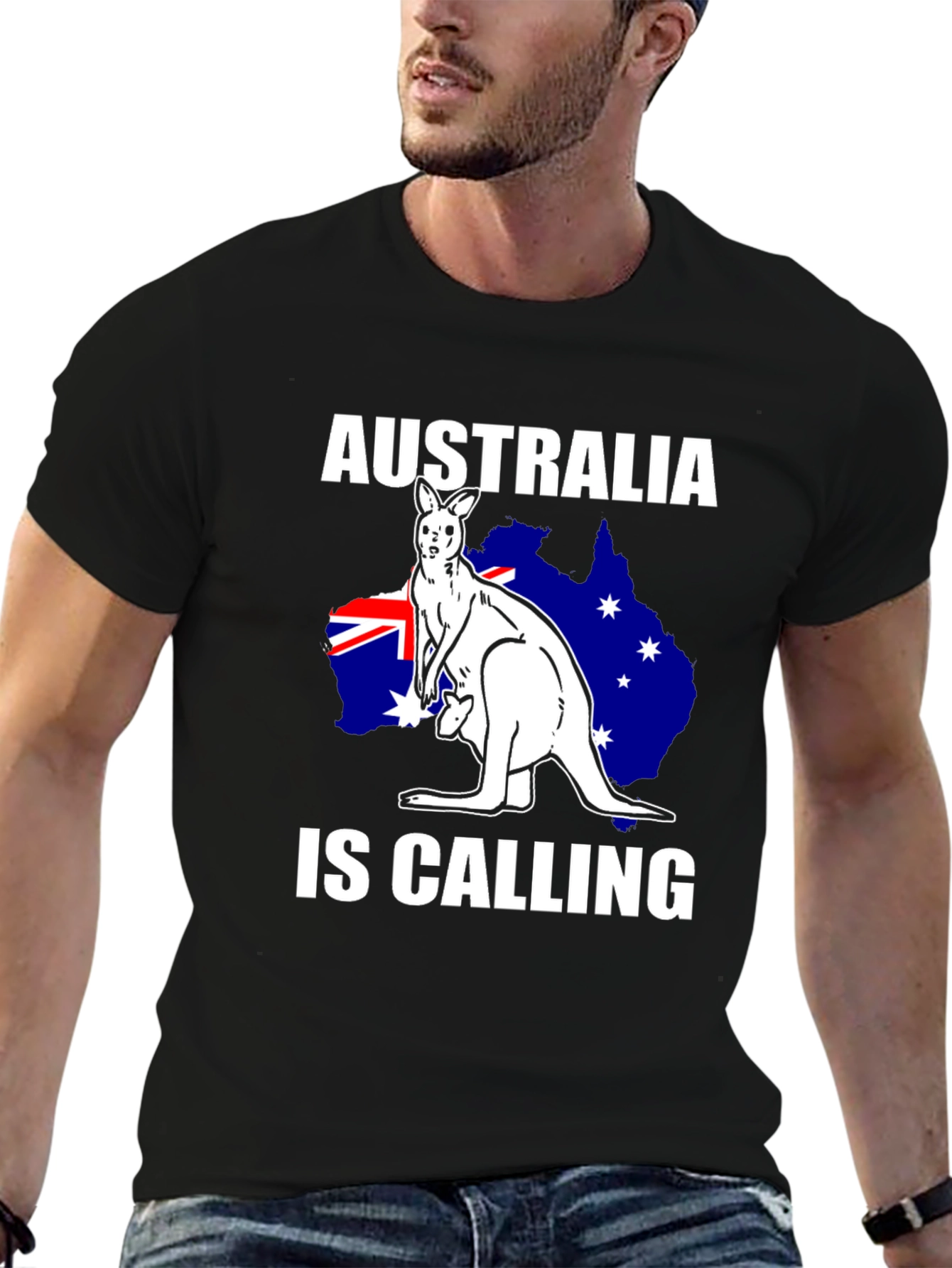 Australia Is Calling T-Shirt Kangaroo Aussie Pride