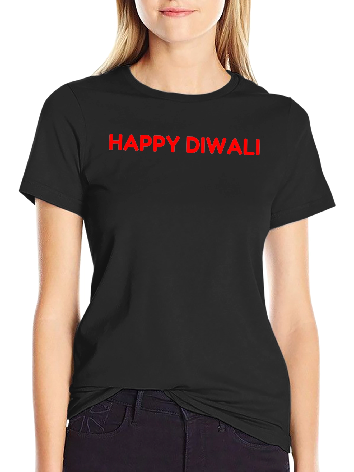 Happy Diwali Black T-Shirt