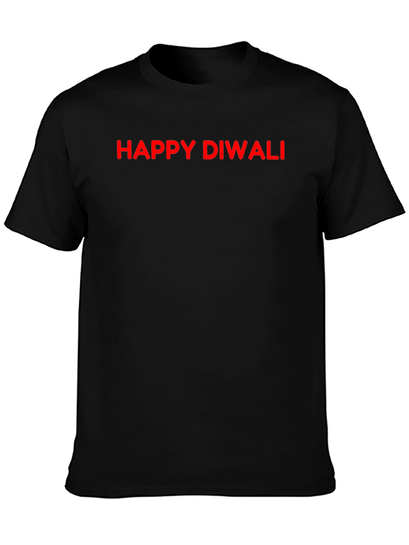 Happy Diwali Black T-Shirt