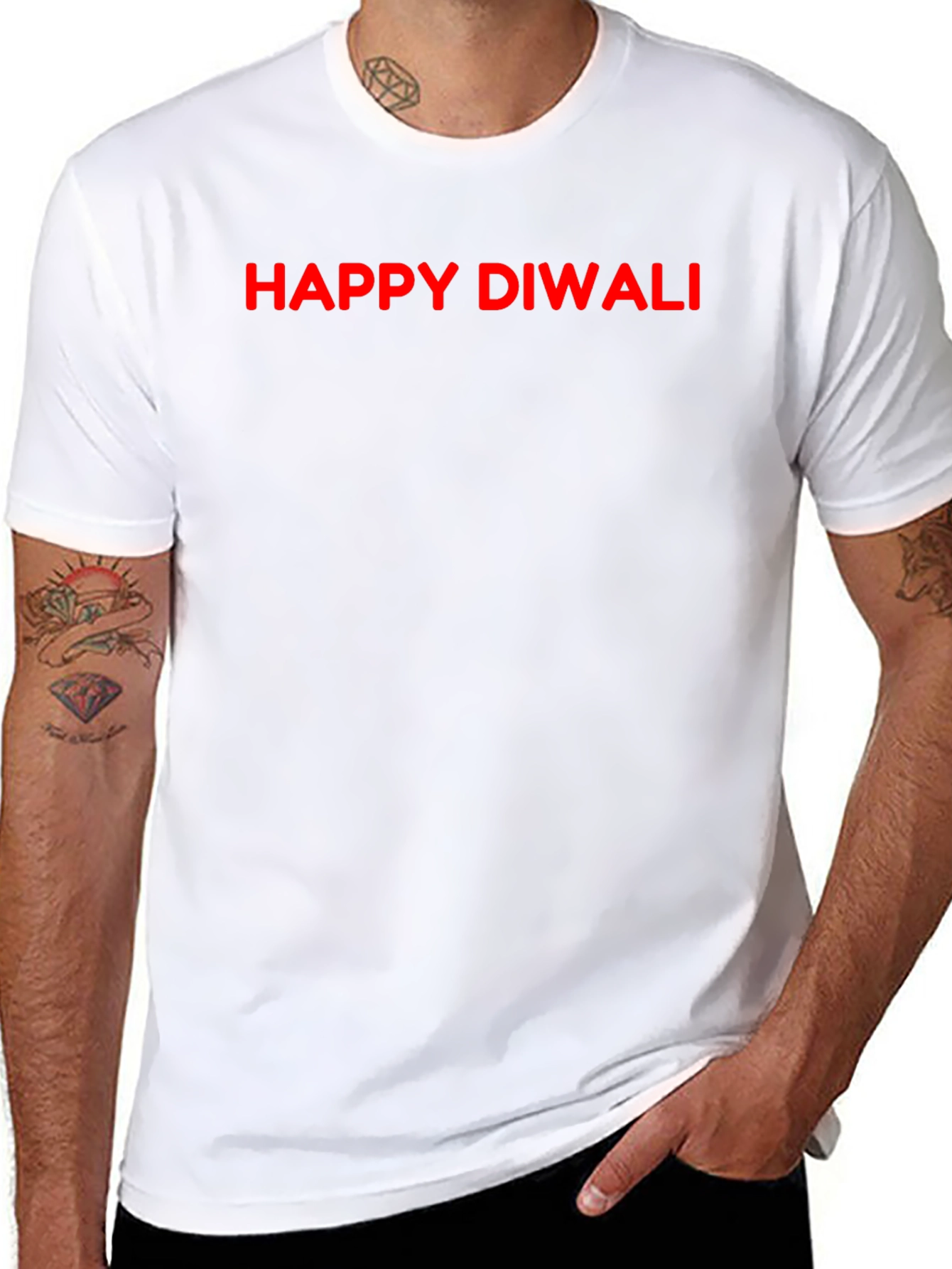 Happy Diwali Black T-Shirt