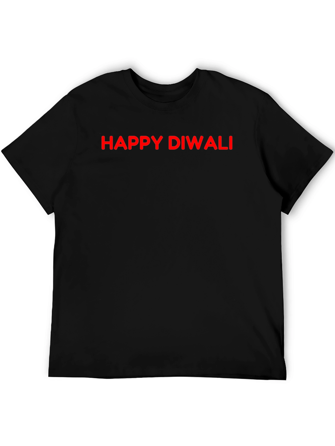 Happy Diwali Black T-Shirt