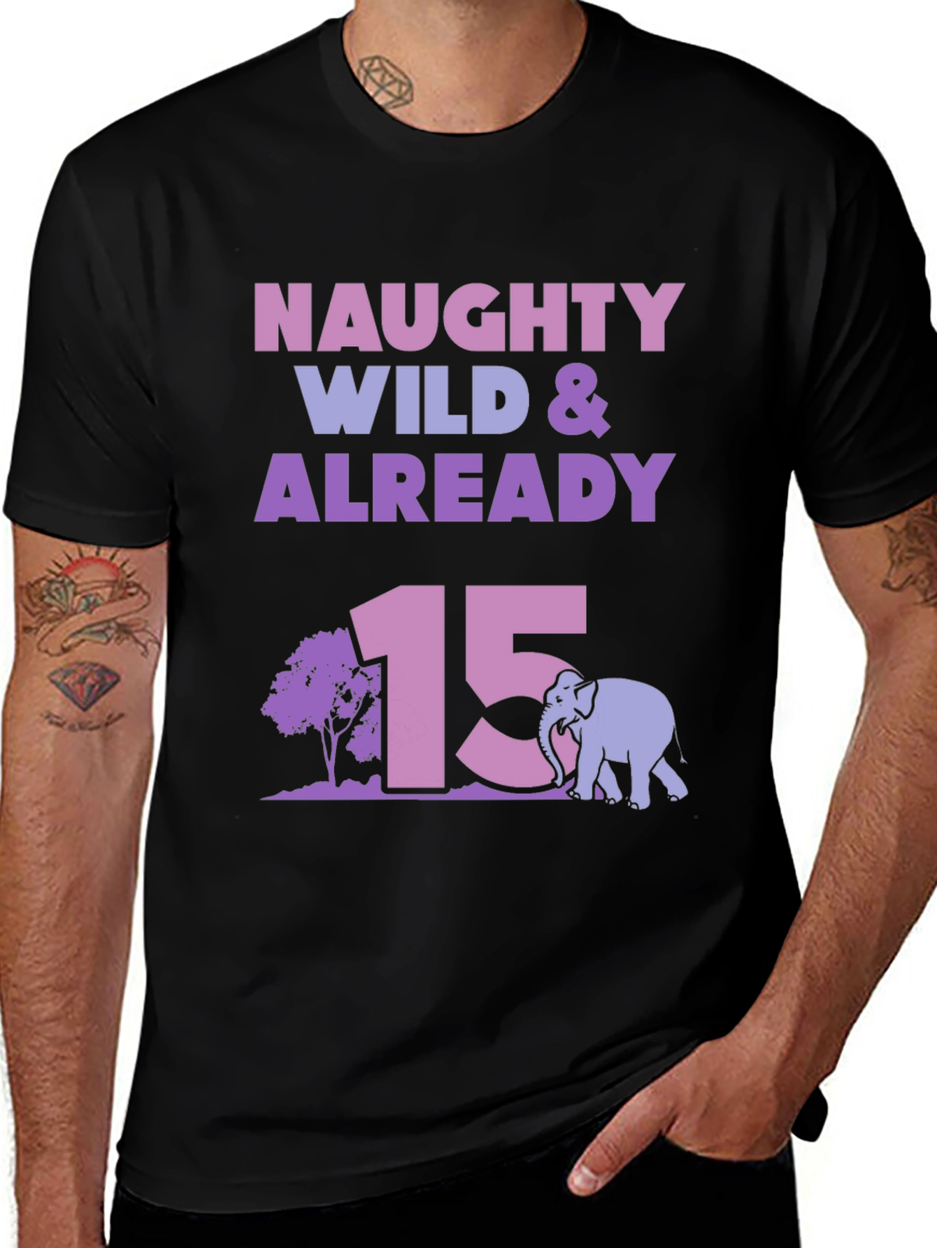 Naughty Wild & Already 15 Birthday T-Shirt