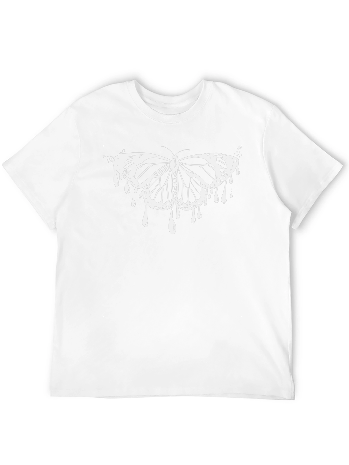 Butterfly Drip Graphic Tee - Mens Black T-Shirt