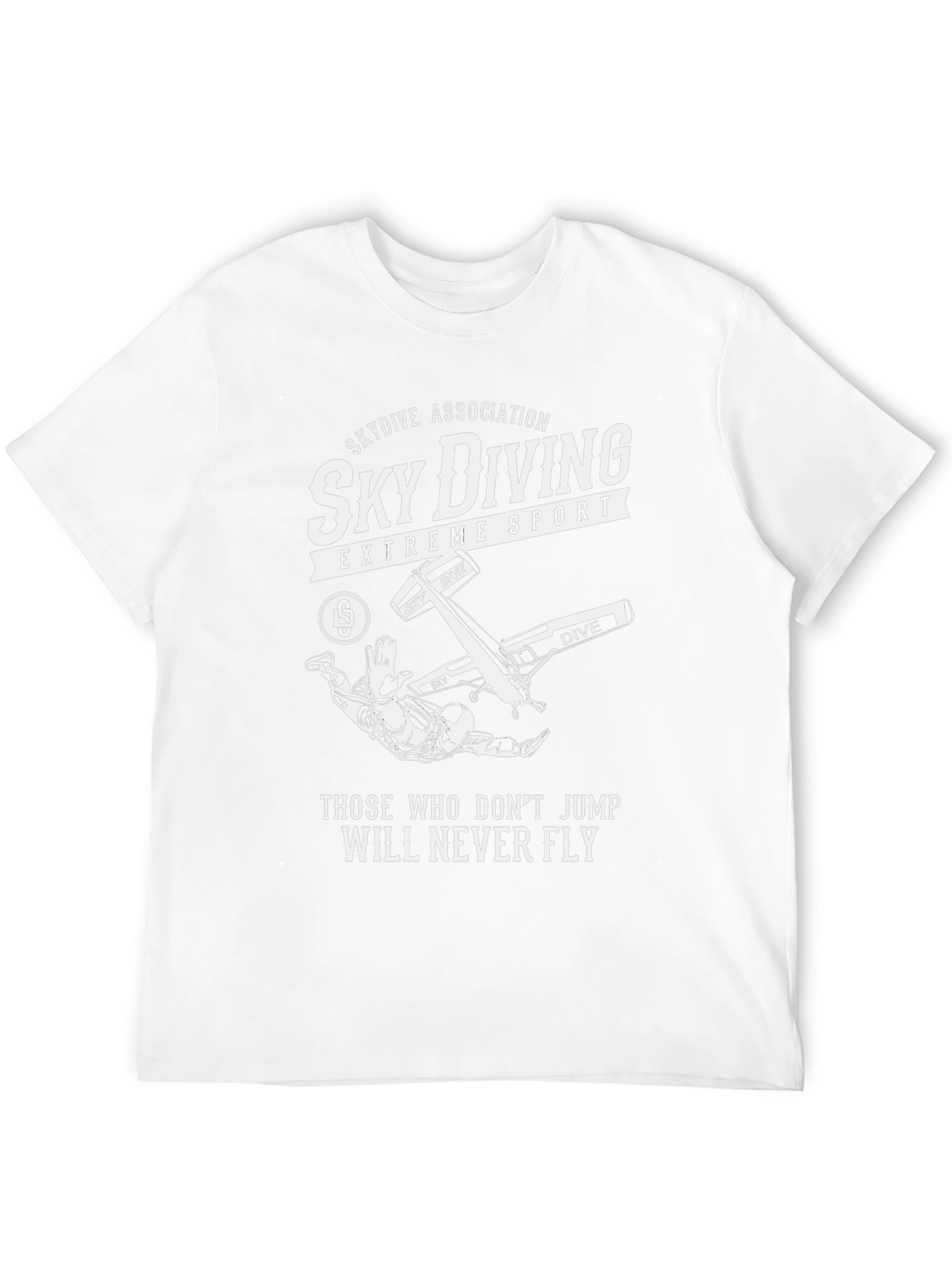 Skydiving Extreme Sport Graphic T-Shirt