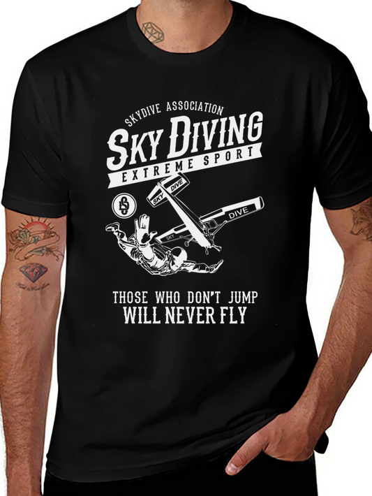 Skydiving Extreme Sport Graphic T-Shirt