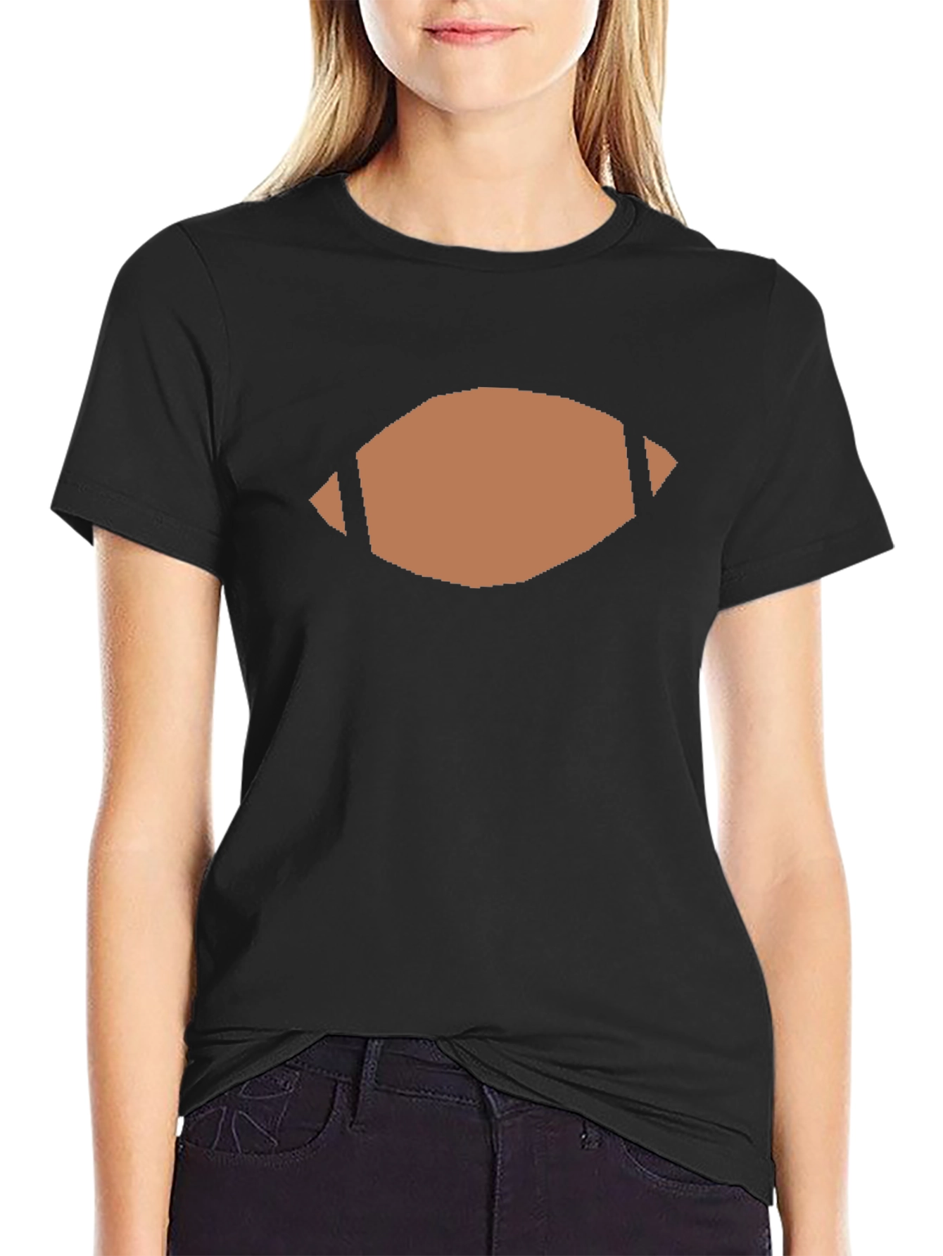 Football Graphic Tee - Casual Black T-Shirt