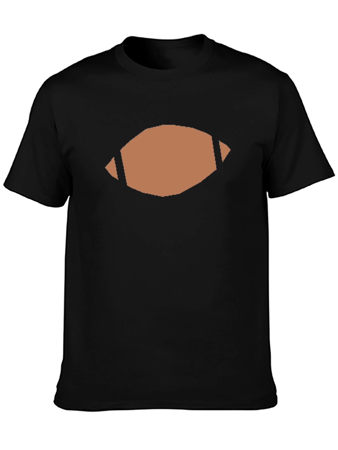 Football Graphic Tee - Casual Black T-Shirt