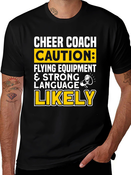 Cheer Coach Caution T-Shirt