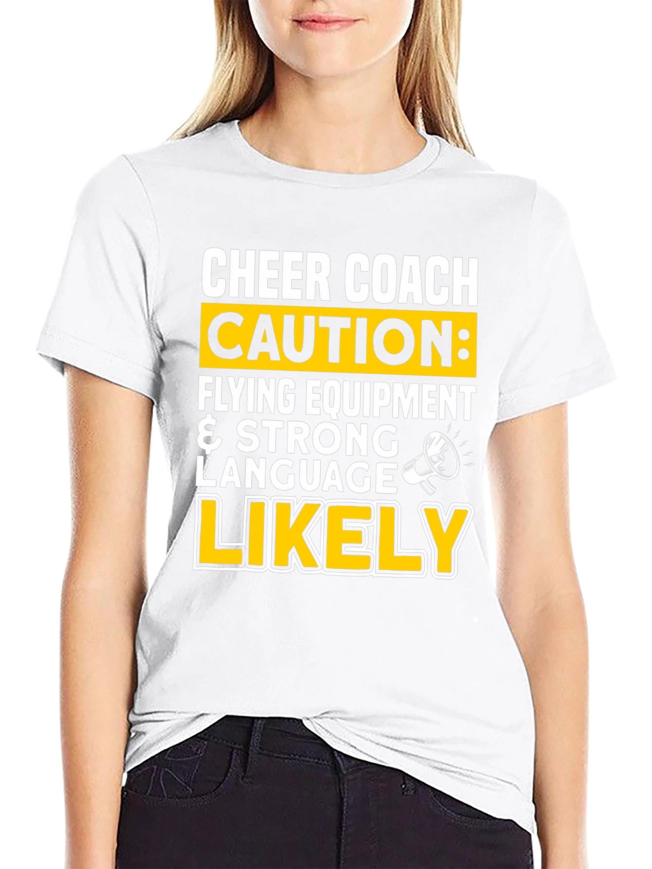 Cheer Coach Caution T-Shirt
