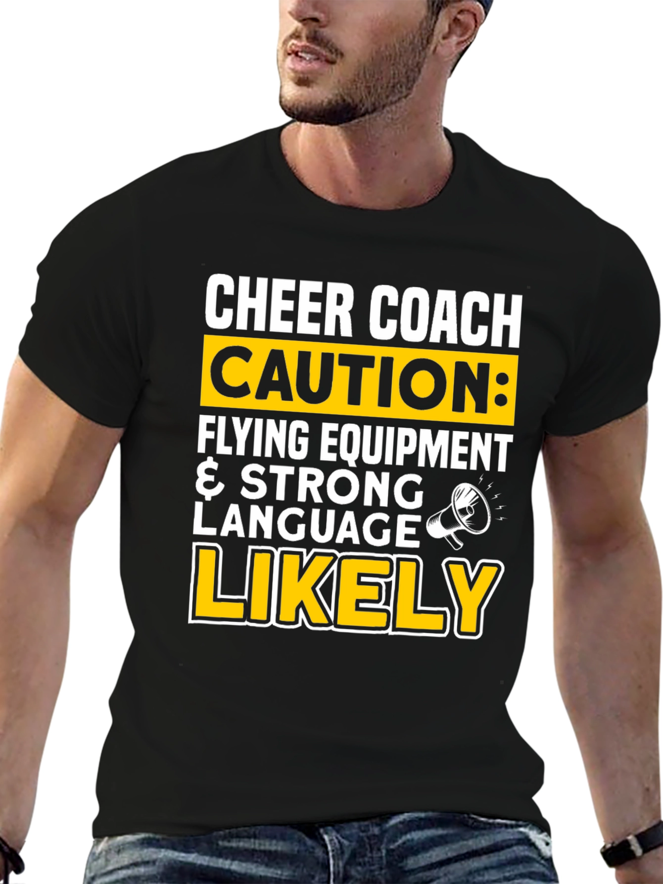 Cheer Coach Caution T-Shirt