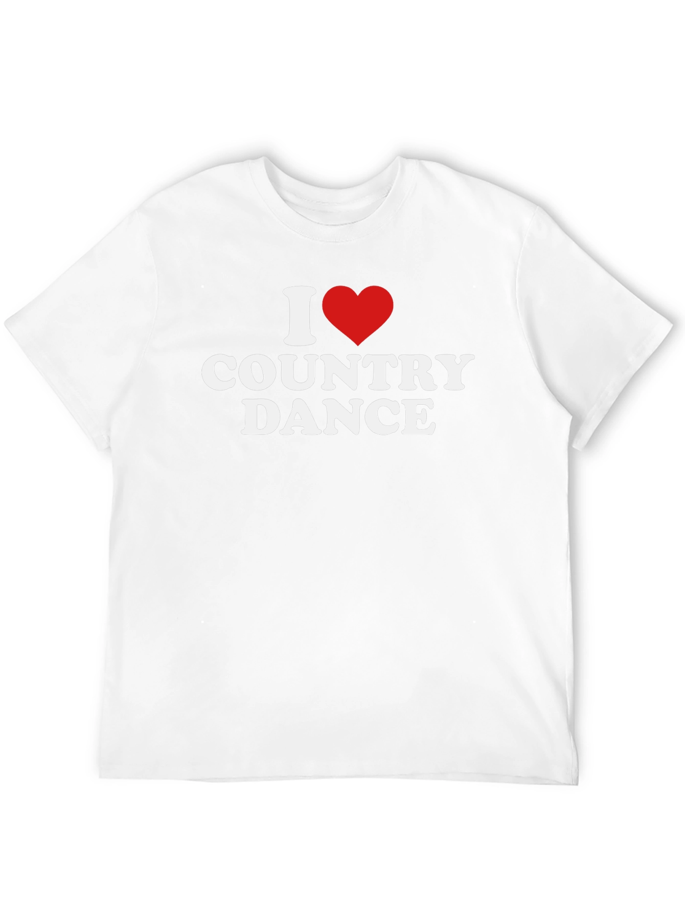 I Heart Country Dance Black Graphic Tee