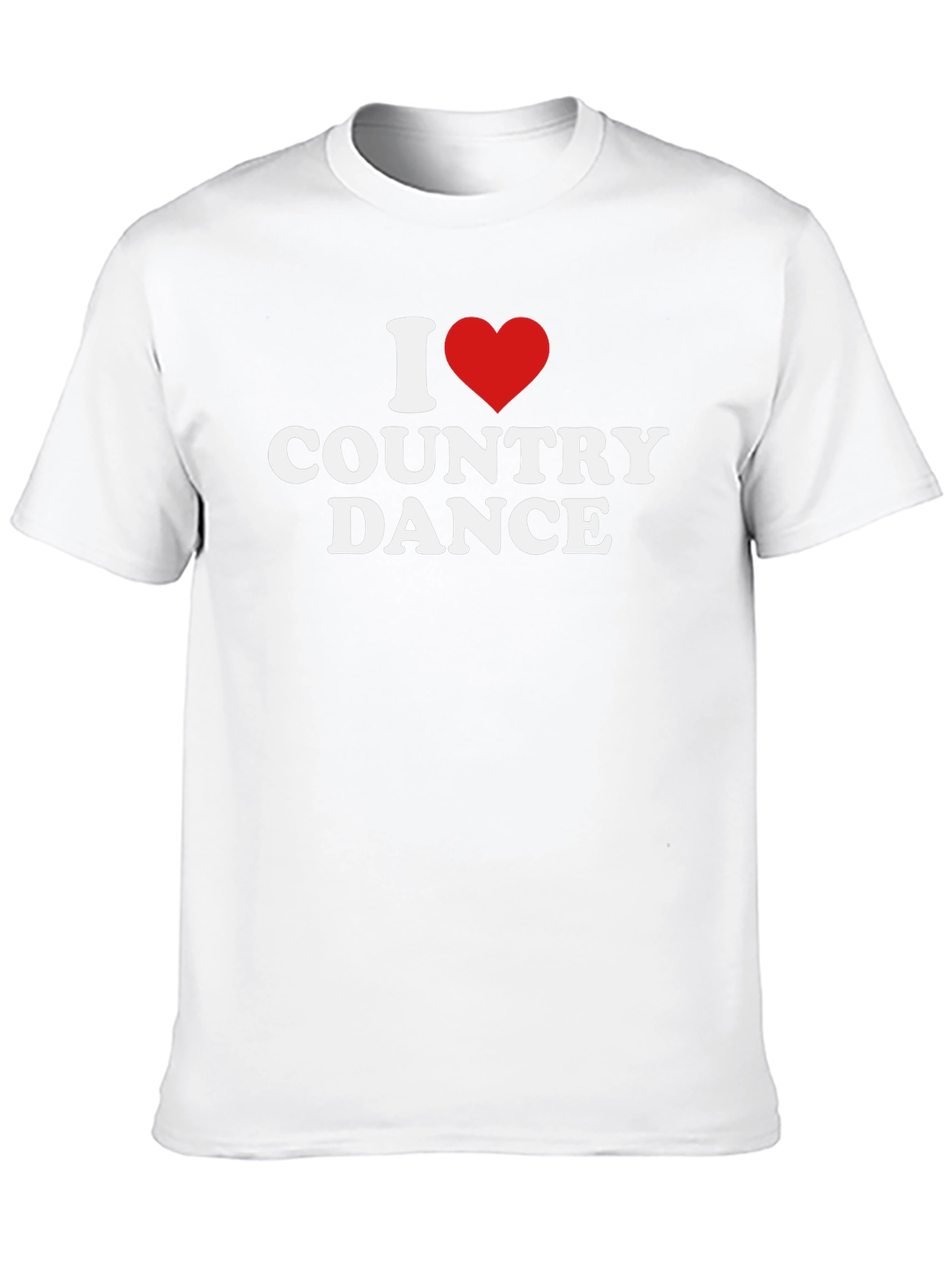 I Heart Country Dance Black Graphic Tee