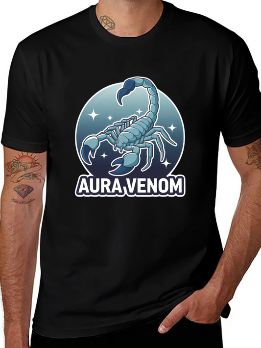 Aura Venom Scorpion Graphic T-Shirt - Stylish Mens Tee