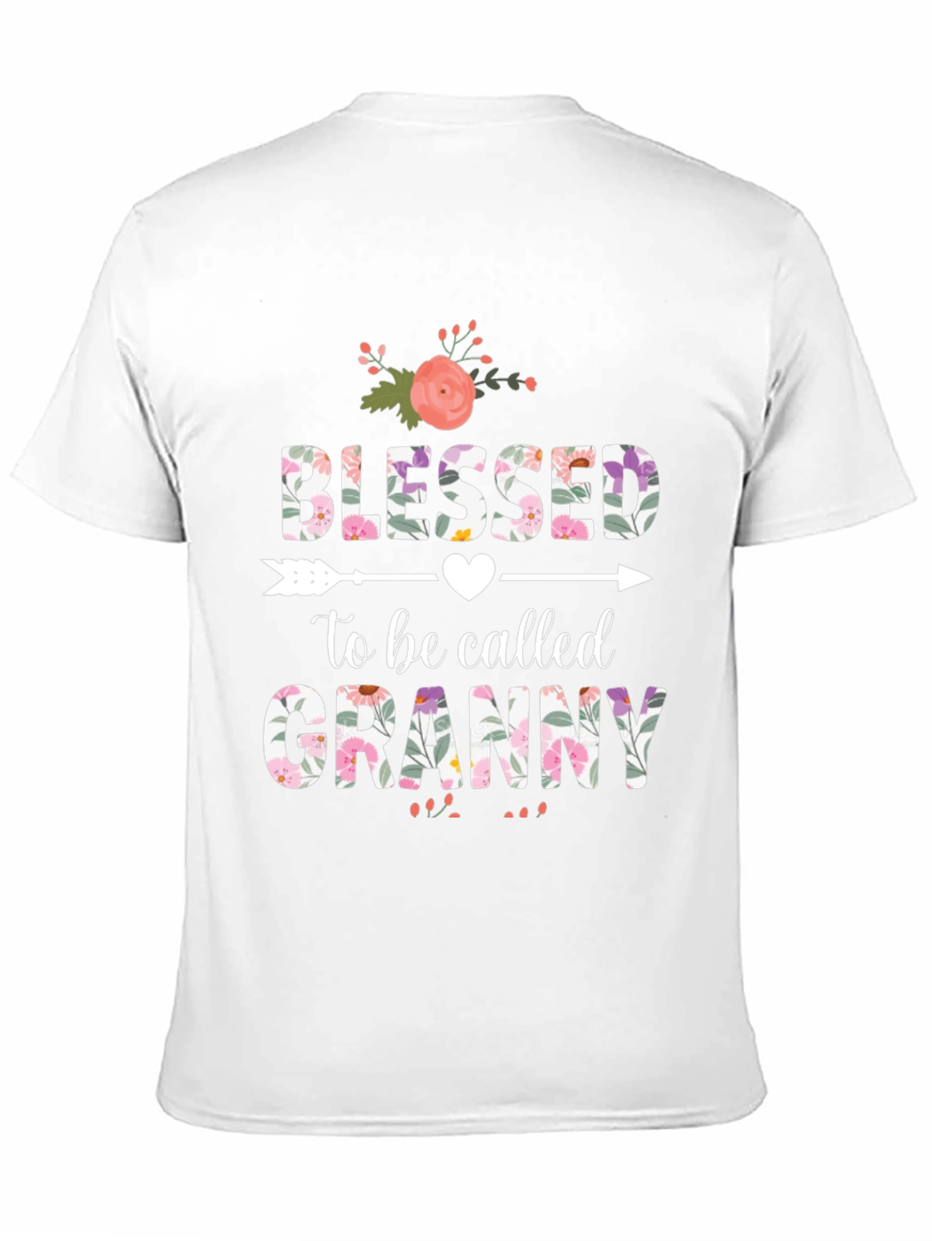 Blessed to be Called Granny T-Shirt Floral Design